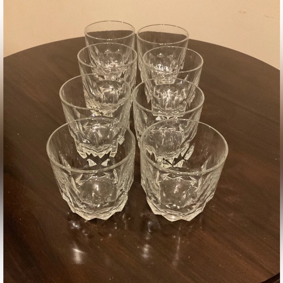 Crystal Clear Glass Tumbler Set of 8 - Picture 1 of 1